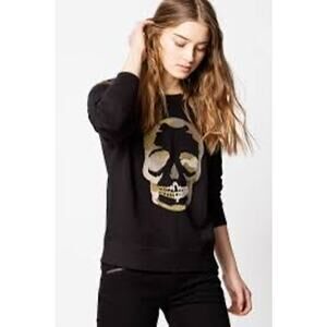 Zadig and Voltaire Upper Skull Emb Sweatshirt Black Medium